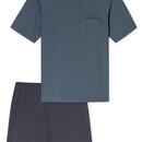 Schiesser Schiesser Pyjama Short graphite 181155 52/L