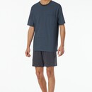 Schiesser Schiesser Pyjama Short graphite 181155 48/S