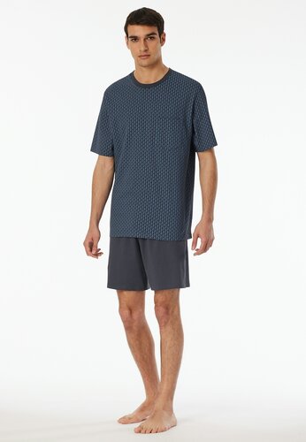 Schiesser Schiesser Pyjama Short graphite 181155 54/XL