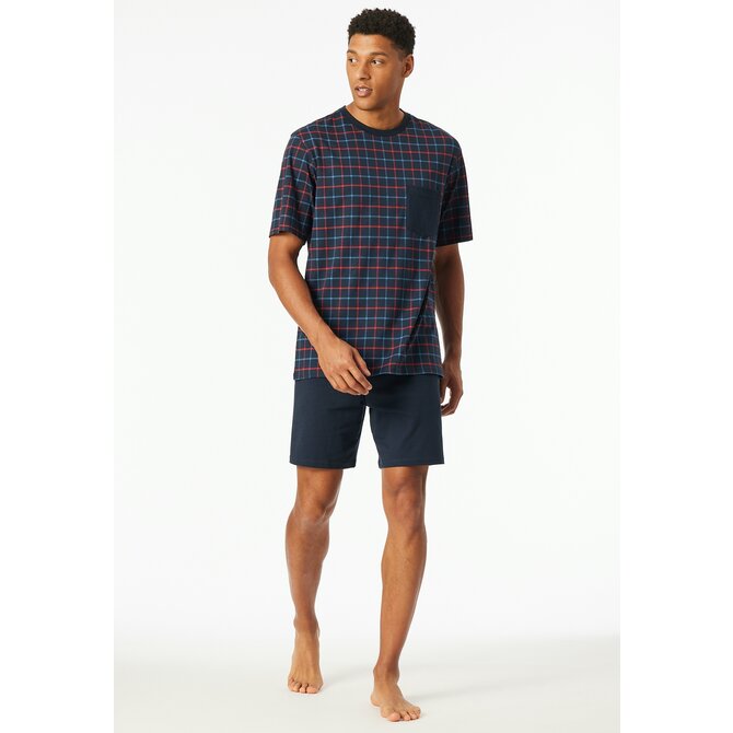Schiesser Pyjama Short navy 181155 52/L