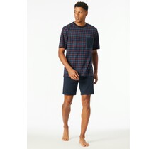 Schiesser Pyjama Short navy 181155 56/XXL