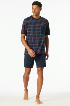Schiesser Pyjama Short navy 181155 56/XXL