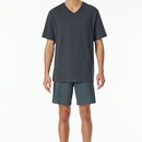 Schiesser Schiesser Pyjama Short graphite 181153 48/S
