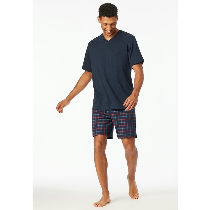 Schiesser Pyjama Short navy 181153 52/L