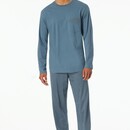 Schiesser Schiesser Pyjama Long  graphite 180262 50/M