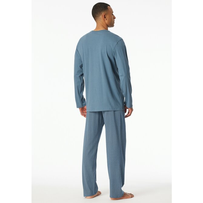 Schiesser Pyjama Long  graphite 180262 48/S Schiesser Pyjama Long  graphite 180262 48/S