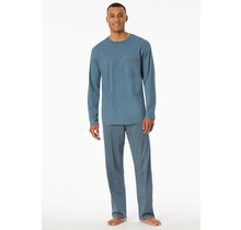 Schiesser Pyjama Long  graphite 180262 52/L