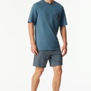 Schiesser Schiesser Pyjama Short graphite 180261 48/S