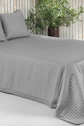 Dommelin Sprei Chicago Satijn 300TC Zilver 180x260 cm