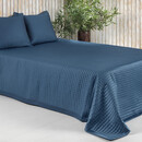 Dommelin Dommelin Sprei Chicago Satijn 300TC Nachtblauw 260x280 cm