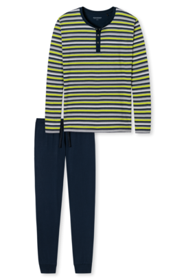 Schiesser heren pyjama lang 166145 citroen