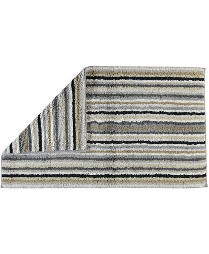 Cawö Cawö Badmat Gestreept Keerbaar 7048 37-Kiezel 70x120