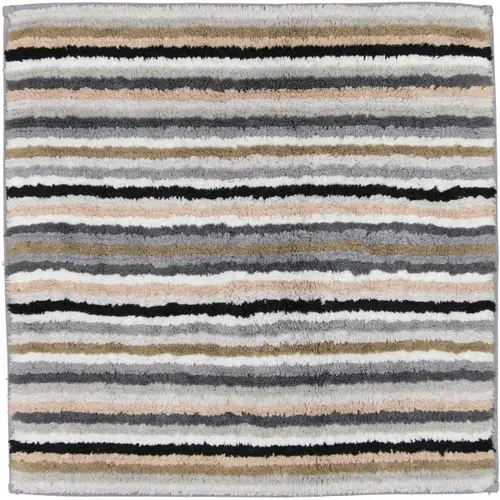 Cawö Cawö Badmat Gestreept Keerbaar 7048 37-Kiezel 60x60