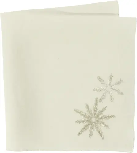 Sander Sander linnen servet Crystal 45x45 Offwhite