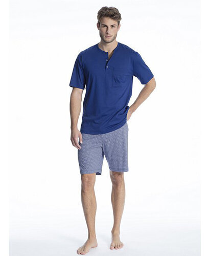 Calida Calida Herenpyjama kort 49761 Blauw L