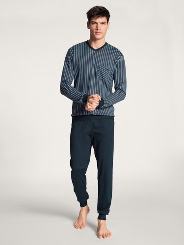 Calida Calida Herenpyjama lang 40680 Dark Sapphire S
