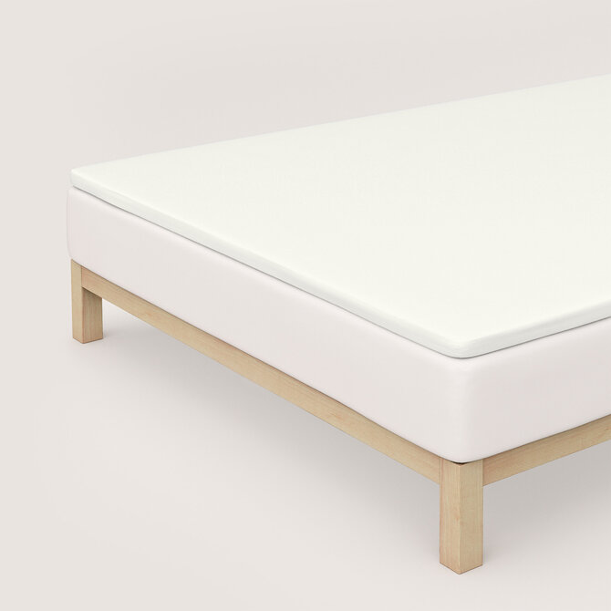 Schlafgut Pure Jersey Topper Hoeslaken XL - 180x200 - 200x220 181 Off-White