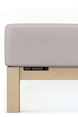 Schlafgut Soft Contact Jersey Flanel Hoeslaken L - 140x200 - 160x200 496 Sand Mid