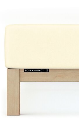 Schlafgut Soft Contact Jersey Flanel Hoeslaken XL - 180x200 - 200x200 132 Yellow Light