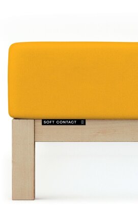 Schlafgut Soft Contact Jersey Flanel Hoeslaken XL - 180x200 - 200x200 196 Yellow Deep