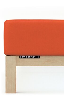 Schlafgut Soft Contact Jersey Flanel Hoeslaken XL - 180x200 - 200x200 269 Red Mid
