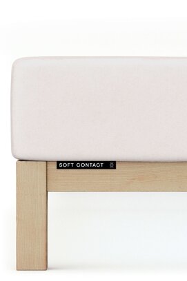 Schlafgut Soft Contact Jersey Flanel Hoeslaken XL - 180x200 - 200x200 744 Sand Light