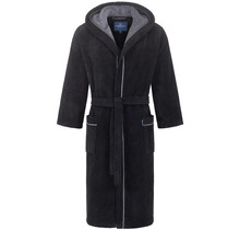 Morgenstern    DANIEL  Heren Badjas  schwarz/anthrazit XL