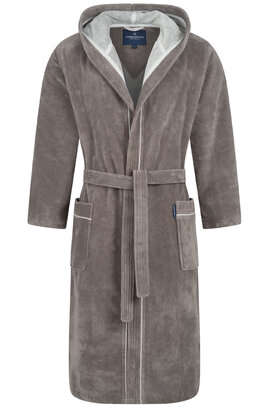 Morgenstern Daniel badjas met capuchon Terra/Grijsbruin M