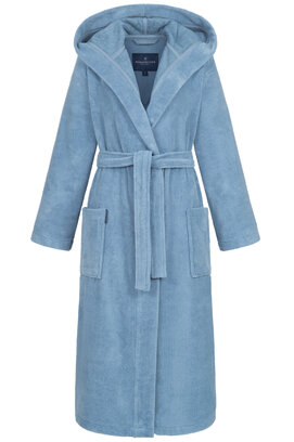 Morgenstern Geena 2 damesbadjas met capuchon Jeansblau L