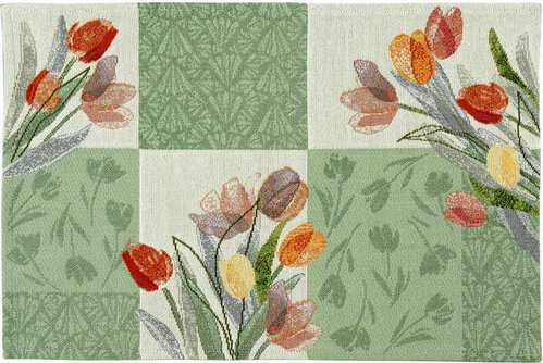Sander Sander placemat Tulip Patch 32x48 Fb. 40 - Multi