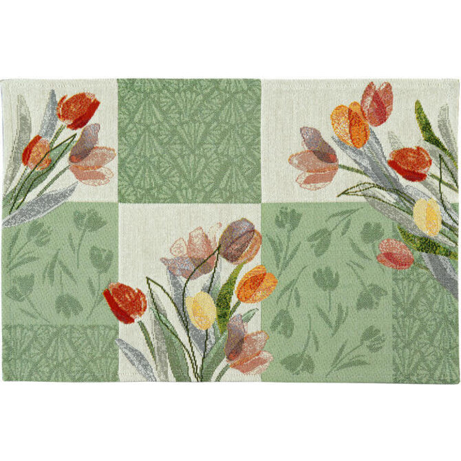 Sander placemat Tulip Patch 32x48 Fb. 40 - Multi