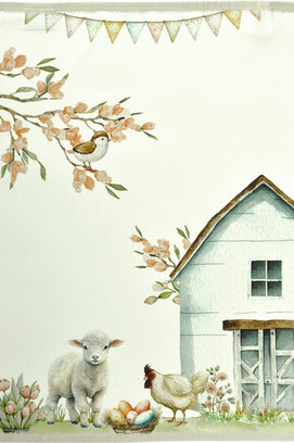 Sander theedoek Farmhouse 50x70 Fb. 40 Multi