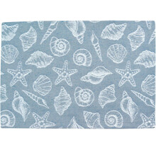 Sander placemat Mussels 35x50 Fb. 10 - Blauw