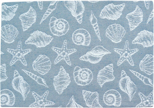 Sander Sander placemat Mussels 35x50 Fb. 10 - Blauw