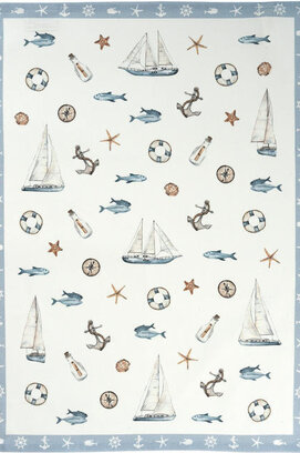 Sander theedoek Sealife 50x70 Fb. 40 Multi