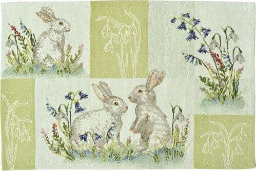 Sander Sander placemat Bunnies Patch 32x48 Fb. 40 - Multi