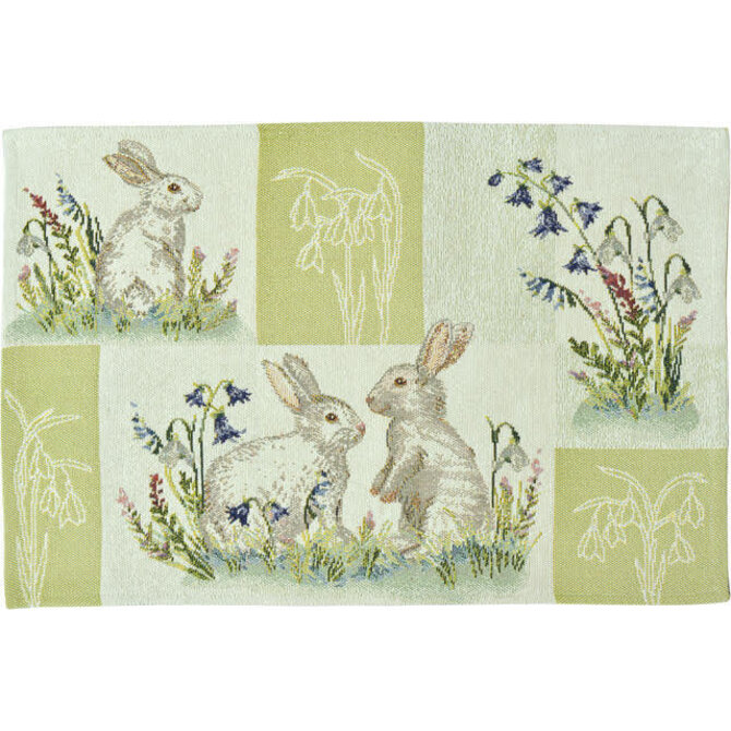 Sander placemat Bunnies Patch 32x48 Fb. 40 - Multi