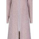 Cawö Cawo Home Dames Badjas Korte Badjas met Capuchon en Rits 6222 beere 44