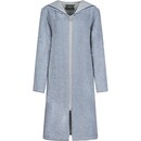 Cawö Cawo Home Dames Badjas Korte Badjas met Capuchon en Rits 6222 capri 46