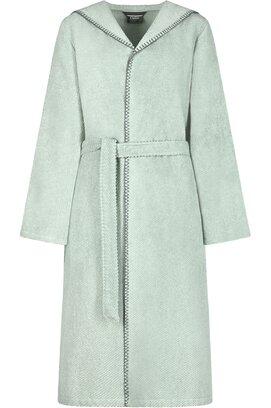 Cawo Home Dames Badjas met Capuchon 6219 eukalyptus S