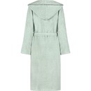 Cawö Cawo Home Dames Badjas met Capuchon 6219 eukalyptus S
