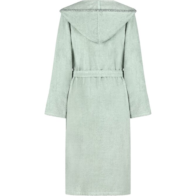 Cawo Home Dames Badjas met Capuchon 6219 eukalyptus S