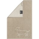 Cawö Cawo We love Dogs gemustert 6248 Handdoek 50x100 natur/beige