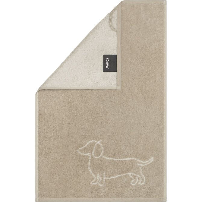 Cawo We love Dogs gemustert 6248 Handdoek 50x100 natur/beige Cawo We love Dogs gemustert 6248 Handdoek 50x100 natur/beige
