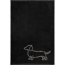 Cawö Cawo We love Dogs gemustert 6248 Gastendoekje 30x50 schwarz/beige