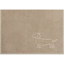 Cawö Cawo We love Dogs gemustert 6248 Badlaken 80x150 natur/beige