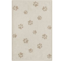 Cawo We love Dogs gemustert 6247 Handdoek 50x100 natur/beige