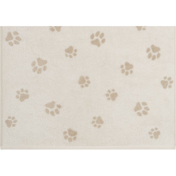 Cawo We love Dogs gemustert 6247 Handdoek 50x100 natur/beige