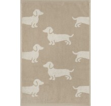 Cawo We love Dogs gemustert 6246 Handdoek 50x100 natur/beige