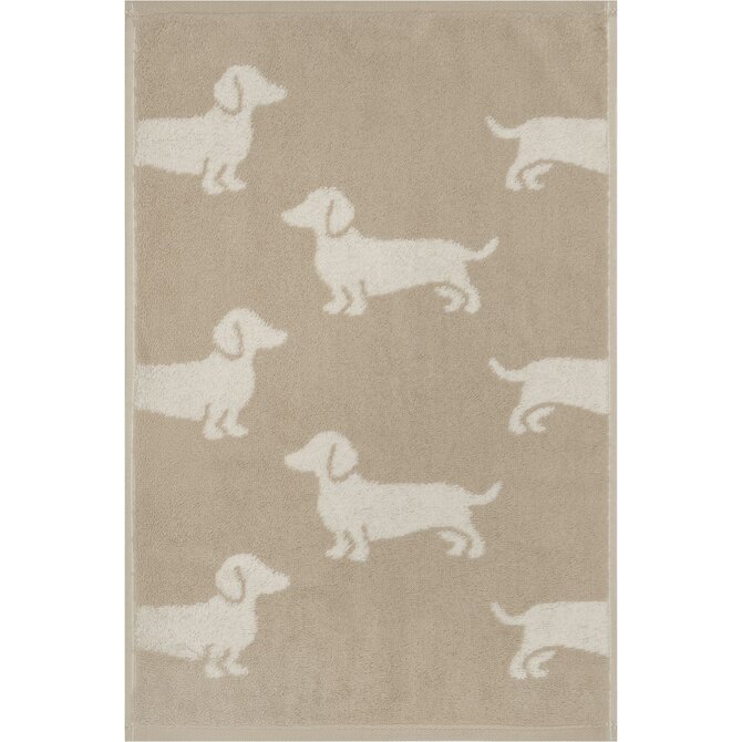 Cawo We love Dogs gemustert 6246 Handdoek 50x100 natur/beige